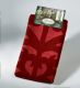Deko Jutesack mit Ornament Design dunkelrot 80x60cm