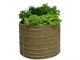 Hochbeet aus Naturmaterial rund