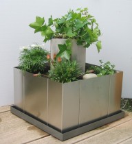 Edelstahl Hochbeet "Kr&auml;uterbeet"