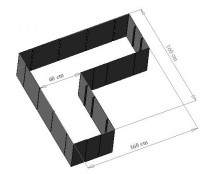 Edelstahl Hochbeet "Corner 160"