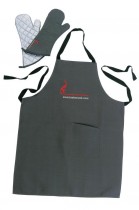 Barbecook Sch&uuml;rze + Handschuhe grau