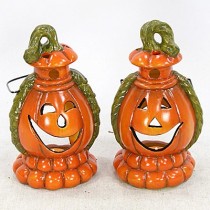 K&uuml;rbis-Laterne 19cm 2er Set