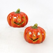 K&uuml;rbis Windlichter 11,5x10cm 2er Set