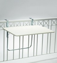 Balkonklapptisch weiß 80x60cm