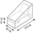Videx Cover Abdeckhaube Gartenliege 210cm