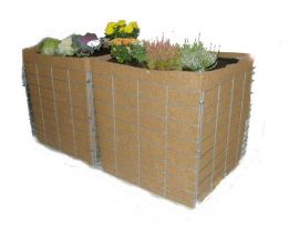 Hochbeet aus Naturmaterial Gr&ouml;&szlig;e 180x90x80cm