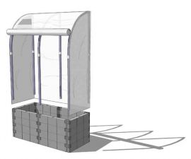 Tunnelfolie f&uuml;r Kleingew&auml;chshaus oder Hochbeet Gr&ouml;&szlig;e 1