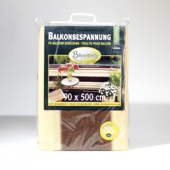 Balkonverkleidung braun/beige