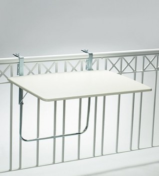 Balkonklapptisch wei� 80x60cm