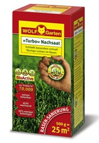 Wolf Turbo Nachsaat mit KEIM-FIX