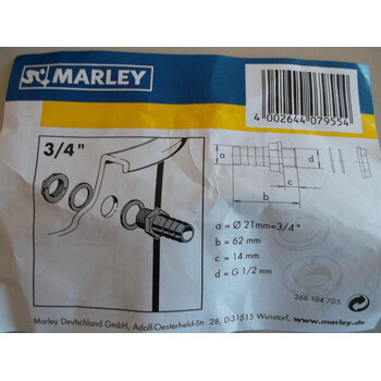 Marley Tonnenanschlusss Set 3/4 Zoll