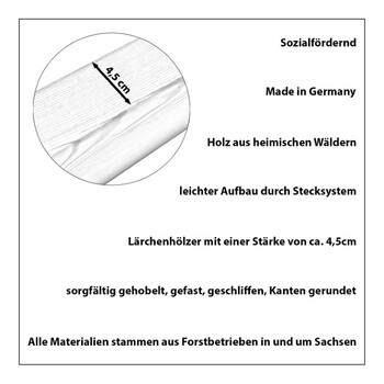 Hochbeet L�rche Gr��e 2 - 130x120x39cm