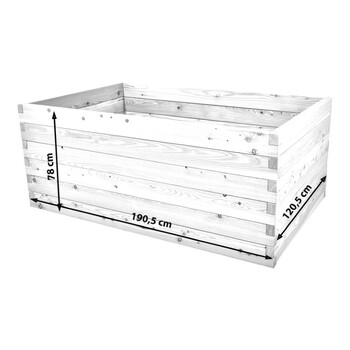 Hochbeet L�rche Gr��e 4 - 190,5x60,5x78cm