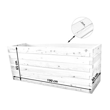 Hochbeet L�rche Gr��e 4 - 190x60x78cm