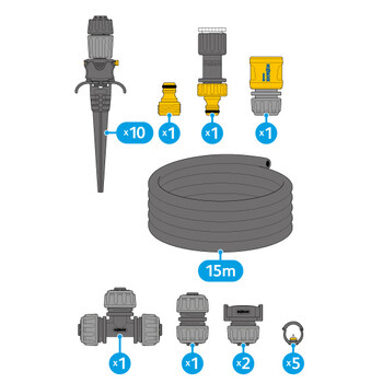 Hozelock Bewsseruns-Set Easy Drip System Universalkit