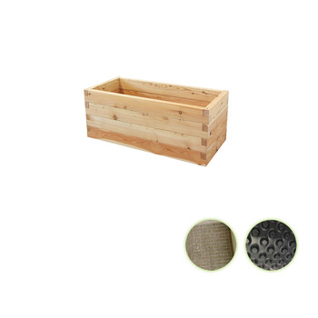 Holzhochbeet STARTER Set - Lrche Gre 1 - Hhe 52cm