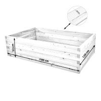 Holzhochbeet STARTER Set - "Lärche" Größe 3 - Höhe 52cm