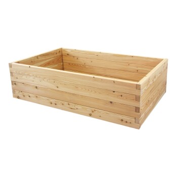 Holzhochbeet PREMIUM Set - L�rche Gr��e 3 - H�he 52cm