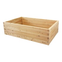 Holzhochbeet PREMIUM Set - "Lärche" Größe 3 - Höhe 52cm