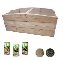 Hochbeet "Lärche" 190x120cm - Profi-Set -...