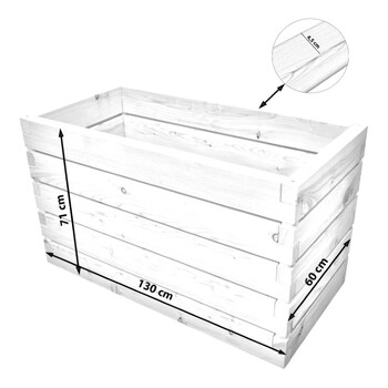 Hochbeet Lacuna Gr��e 1 - 130x60x71cm