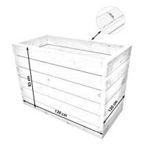 Hochbeet "Lacuna" Größe 2 - 130x120x85cm