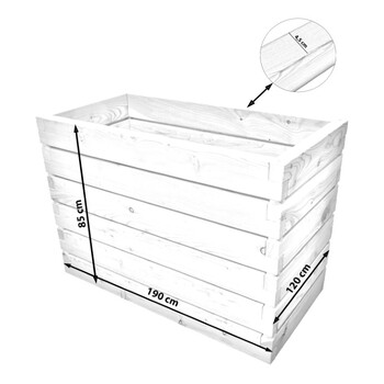 Hochbeet Lacuna Gr��e 3 - 190x120x85cm