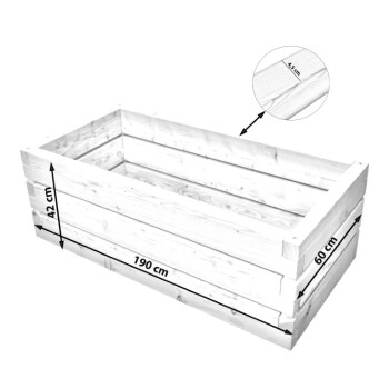 Hochbeet Lacuna Gr��e 4 - 190x60x42cm