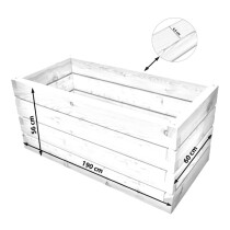 Hochbeet "Lacuna" Größe 4 - 190x60x56cm