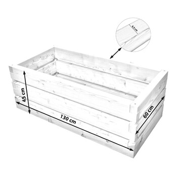 Hochbeet Lamella Gr��e 1 - 130x60x45cm