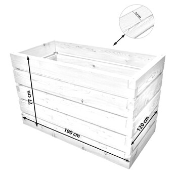 Hochbeet Lamella Gr��e 3 - 190x120x77cm