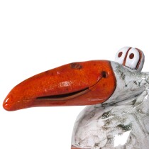 Zaunstecker Rabe, weiß