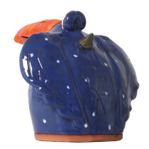 Zaunstecker Rabe, blau