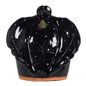 Zaunstecker Rabe, schwarz