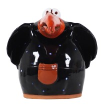 Zaunstecker Rabe, schwarz