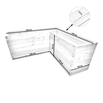 Hochbeet L�rche Winkelform 65cm