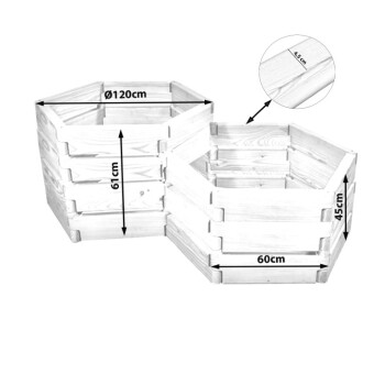 Waben-Hochbeet Cella Duo 45/61cm