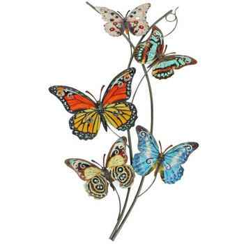 Wanddekor Schmetterling aus Melall 72x38cm