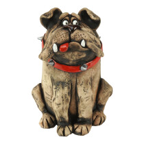 Außenkeramik handgemacht Bulldog Umpf