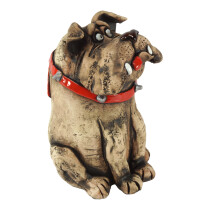 Außenkeramik handgemacht Bulldog Umpf