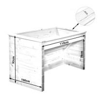 Rollibeet "Single" 78cm versiegelte Fläche