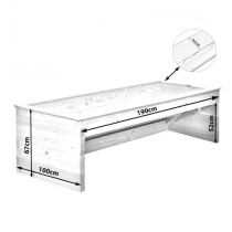 Rollibeet "Duo" 52cm versiegelte Fläche