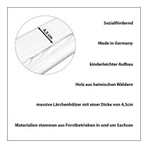 Rollibeet "Duo" 78cm teilversiegelte Fläche