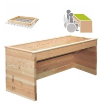 Rollibeet "Duo" 78cm versiegelte Fläche