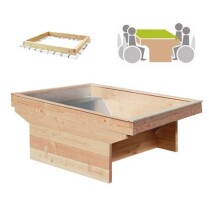 Rollibeet "Quadro" 52cm teilversiegelte Fläche