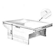 Rollibeet "Quadro" 52cm teilversiegelte Fläche