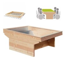 Rollibeet "Quadro" 52cm versiegelte Fläche