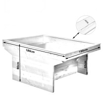 Rollibeet "Quadro" 65cm versiegelte Fläche