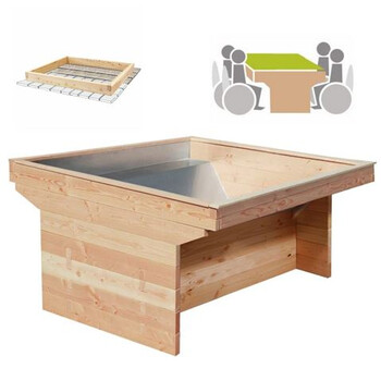 RollibeetQuadro 78cm versiegelte Flche