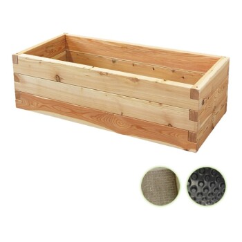 Hochbeet "Lärche" 130x60cm - Starter-Set - 39cm Höhe